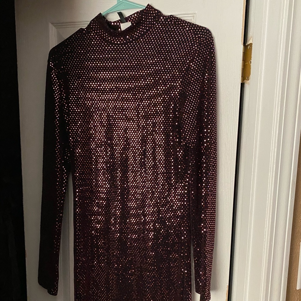 Sequin midi dress, never worn, just tried on once